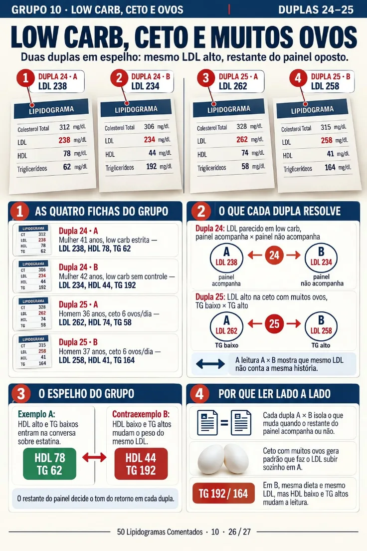Página 26 de +50 Lipidogramas Reais Comentados Lado a Lado (de 27)